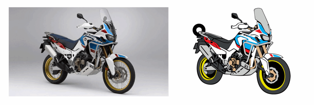 Brelok motocykl Honda Africa Twin – realizacja indywidualna (1 sztuka) 11 moto yamaha ver11 2