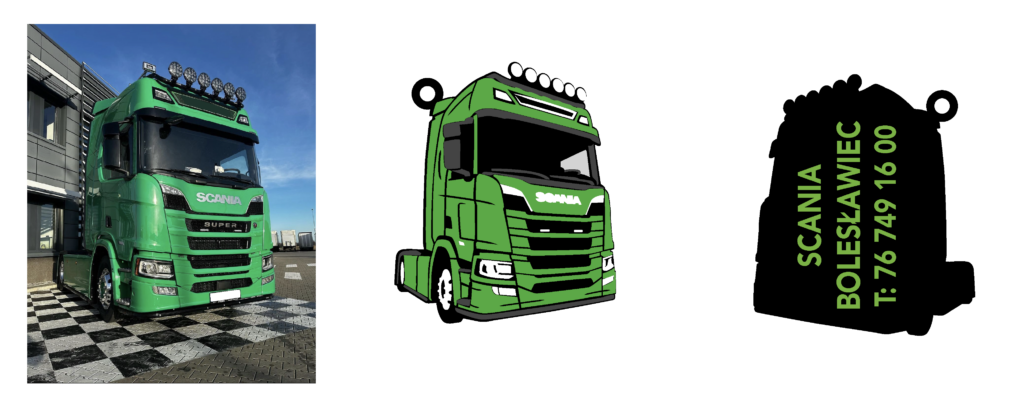 Breloki Scania – realizacja 300 sztuk | HelloBrello artboard 7@6x