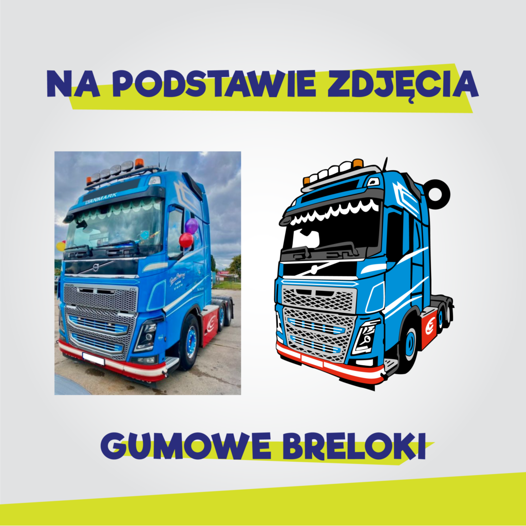Brelok volvo na zamówienie